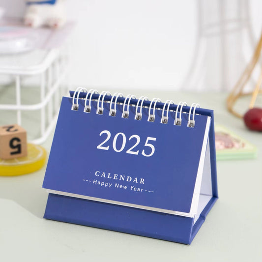 B Chevalet calendrier en anglais - Bleu | Élégant et fonctionnel pour gérer votre emploi du temps | Zaydra
