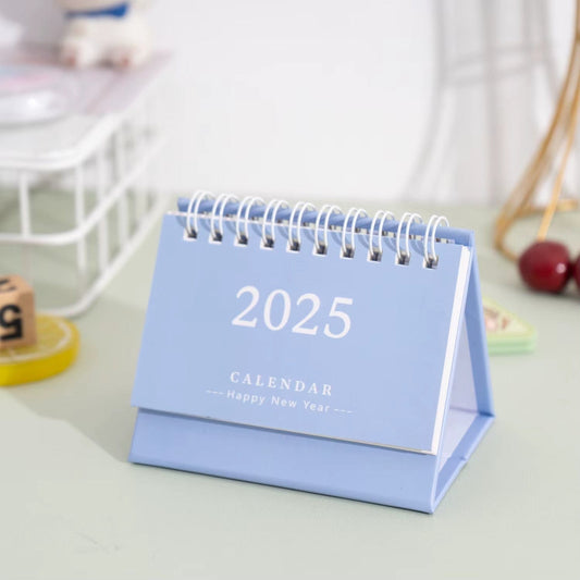 D Chevalet calendrier en anglais - Bleu pastel | Élégant et fonctionnel pour gérer votre emploi du temps | Zaydra