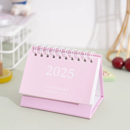 E Chevalet calendrier en anglais - Rose | Élégant et fonctionnel pour gérer votre emploi du temps | Zaydra