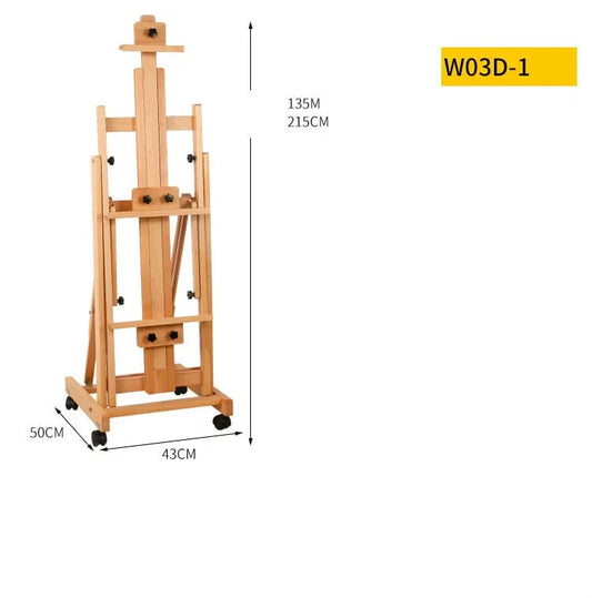 W03D1 Chevalet en bois de hêtre grand format - (Taille s) | Idéal pour l'art, les évènements et les expositions | Zaydra