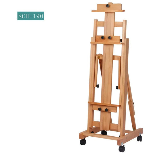 A Grand chevalet de peinture en bois – (Bois clair) | Une aide précieuse pour sublimer vos chefs-d'œuvre | Zaydra